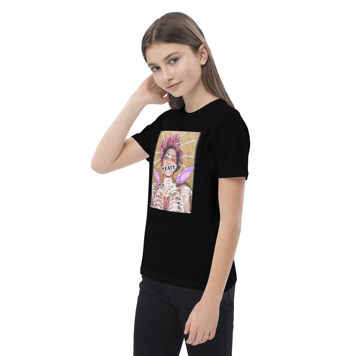 Bio-Baumwoll-T-Shirt für Kinder - Stanley Stella STTK909 PEACE