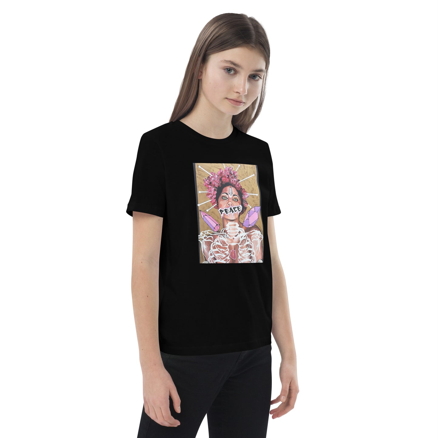 Bio-Baumwoll-T-Shirt für Kinder - Stanley Stella STTK909 PEACE
