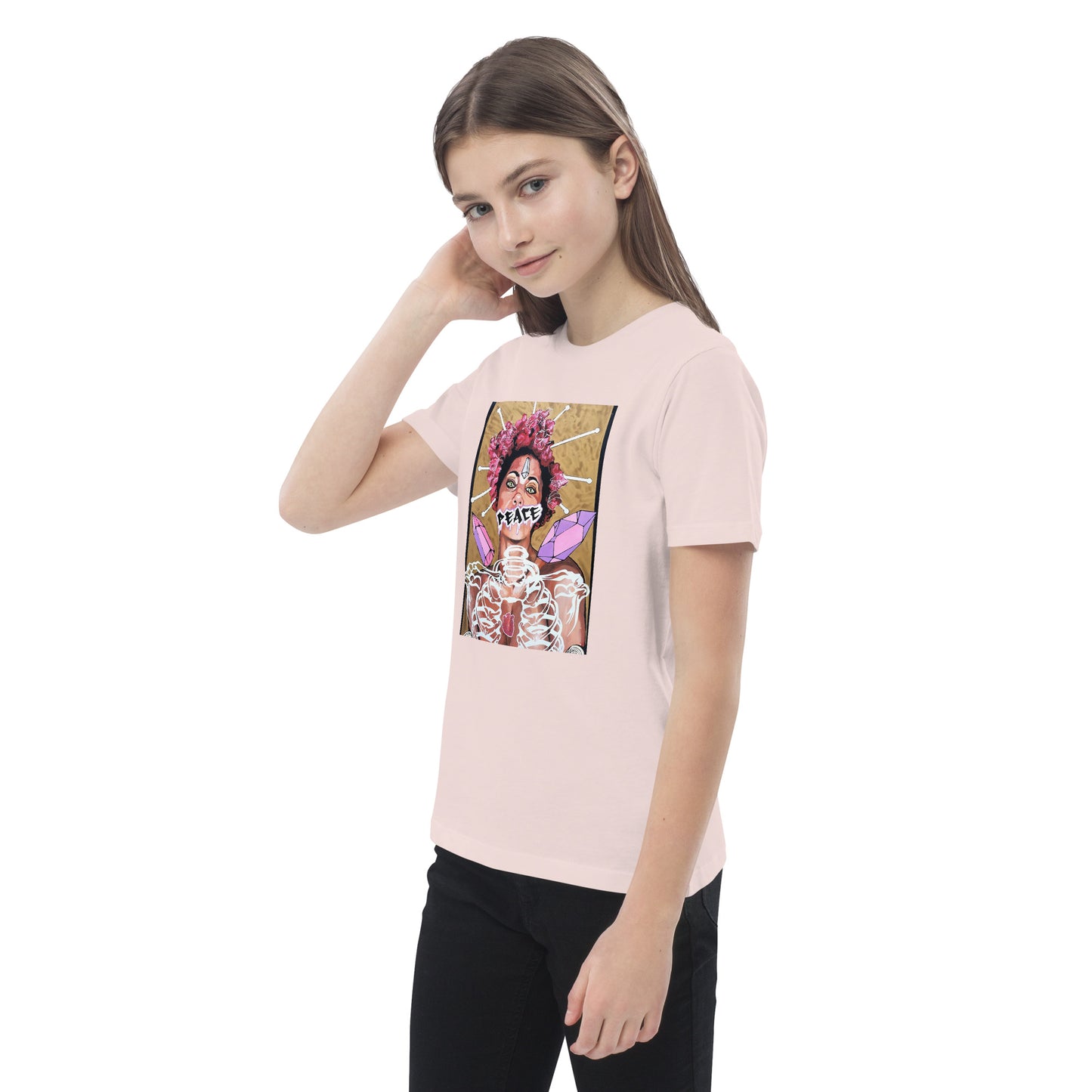 Bio-Baumwoll-T-Shirt für Kinder - Stanley Stella STTK909 PEACE
