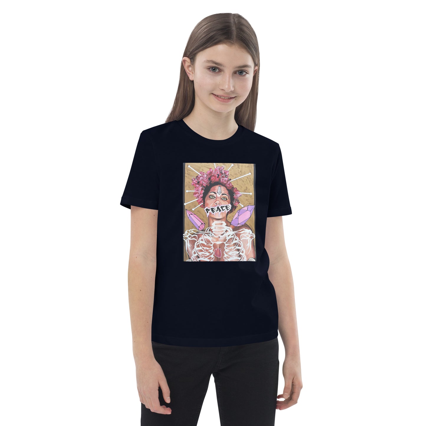 Bio-Baumwoll-T-Shirt für Kinder - Stanley Stella STTK909 PEACE