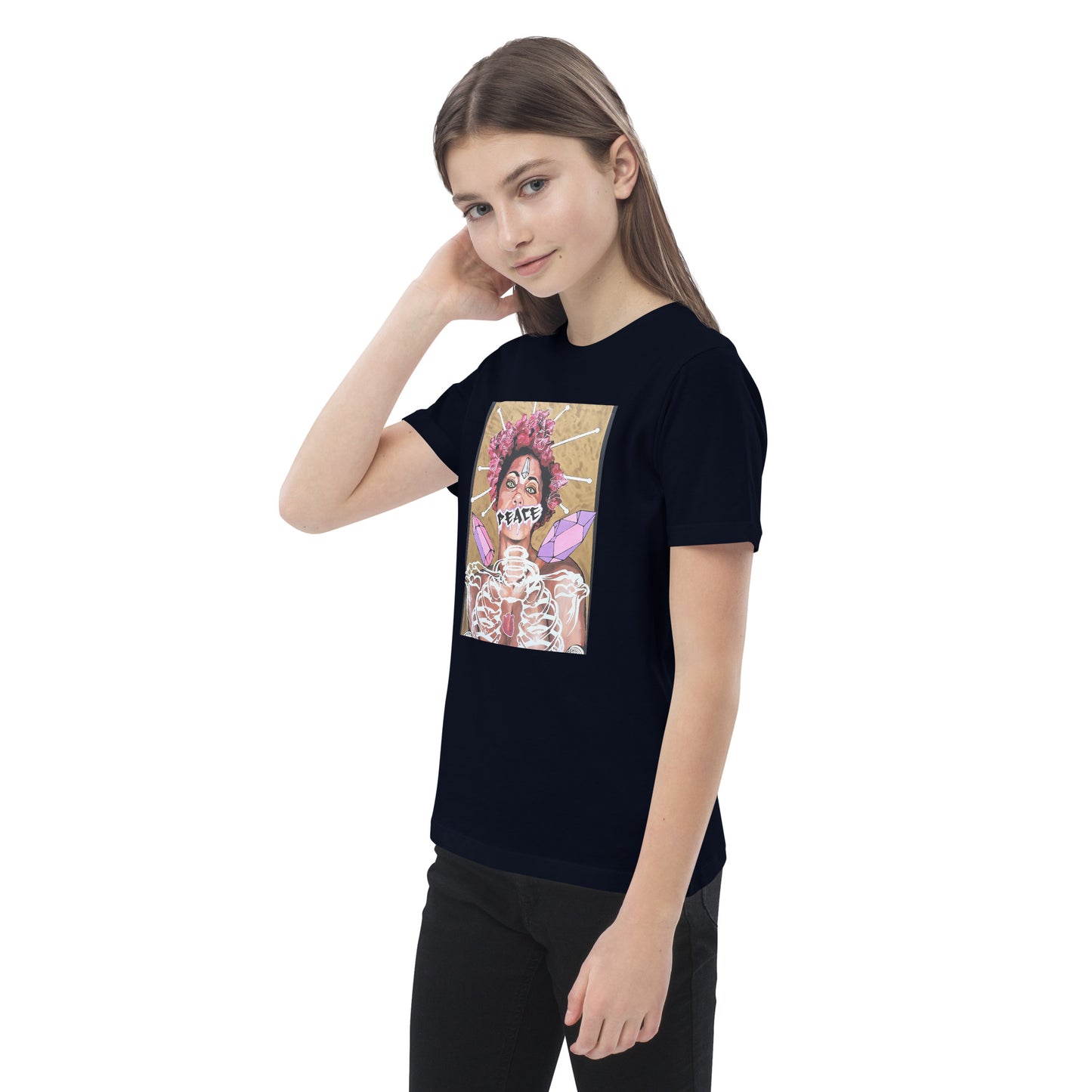 Bio-Baumwoll-T-Shirt für Kinder - Stanley Stella STTK909 PEACE