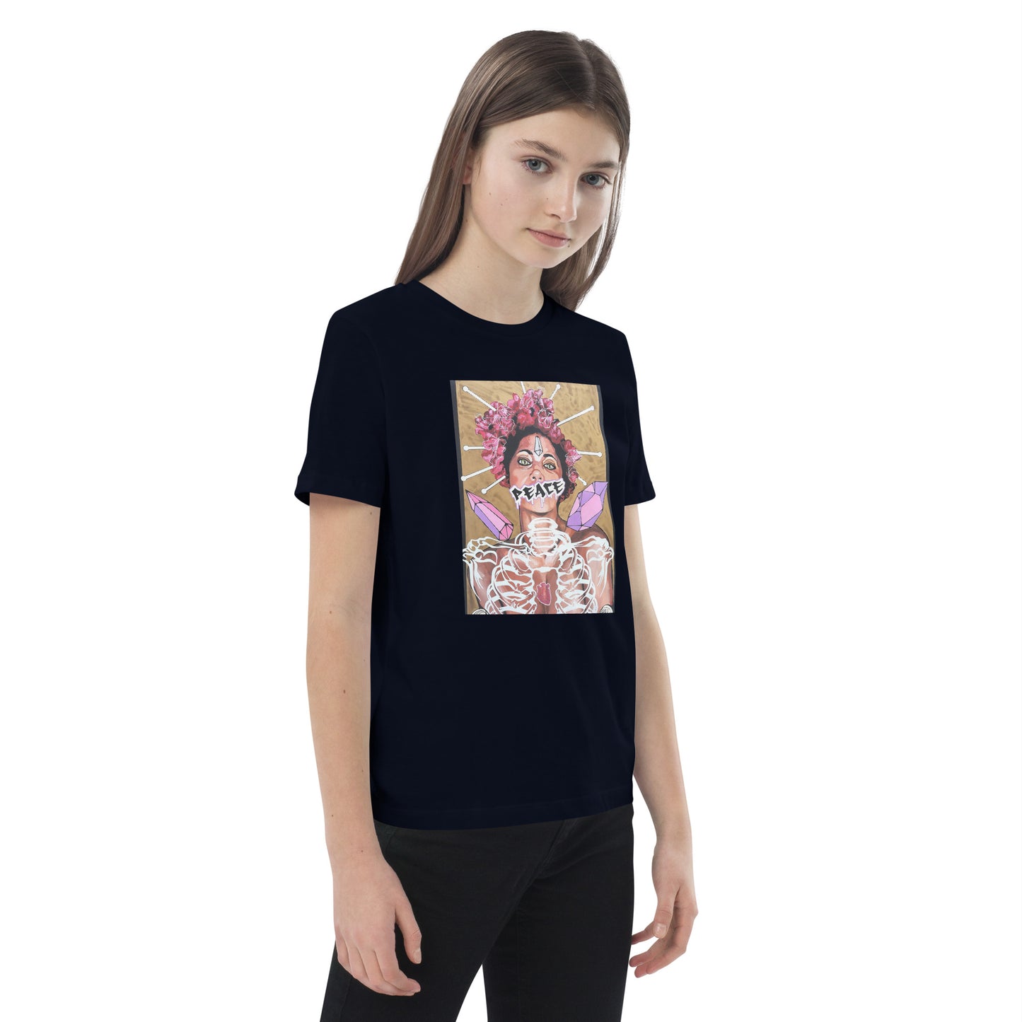 Bio-Baumwoll-T-Shirt für Kinder - Stanley Stella STTK909 PEACE