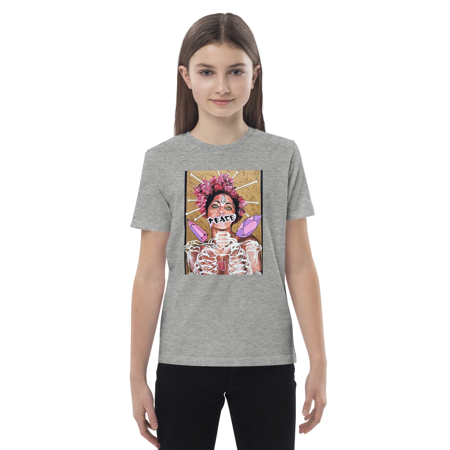 Bio-Baumwoll-T-Shirt für Kinder - Stanley Stella STTK909 PEACE