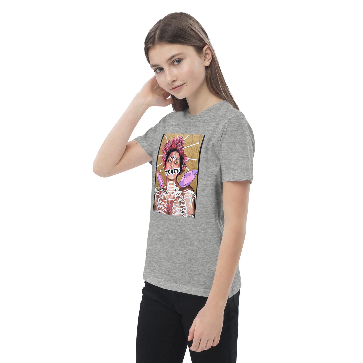 Bio-Baumwoll-T-Shirt für Kinder - Stanley Stella STTK909 PEACE