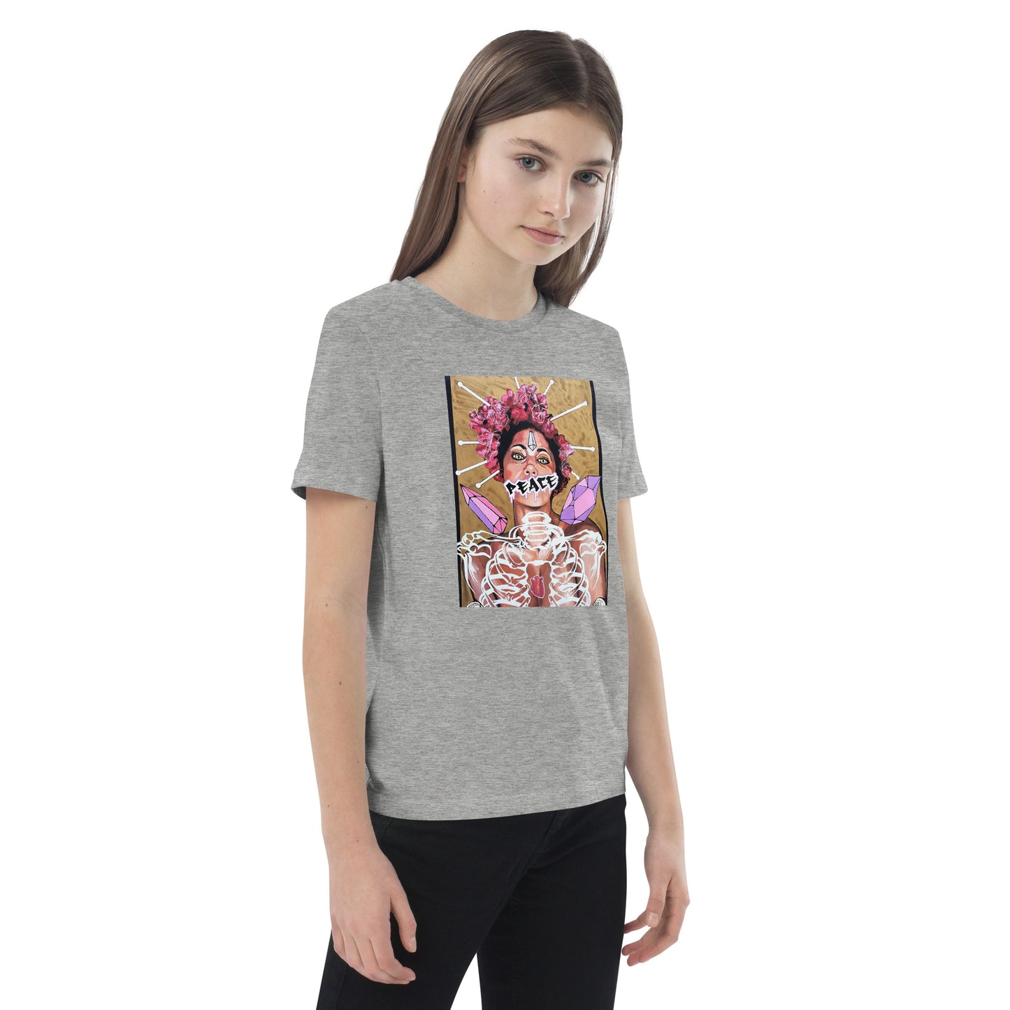 Bio-Baumwoll-T-Shirt für Kinder - Stanley Stella STTK909 PEACE