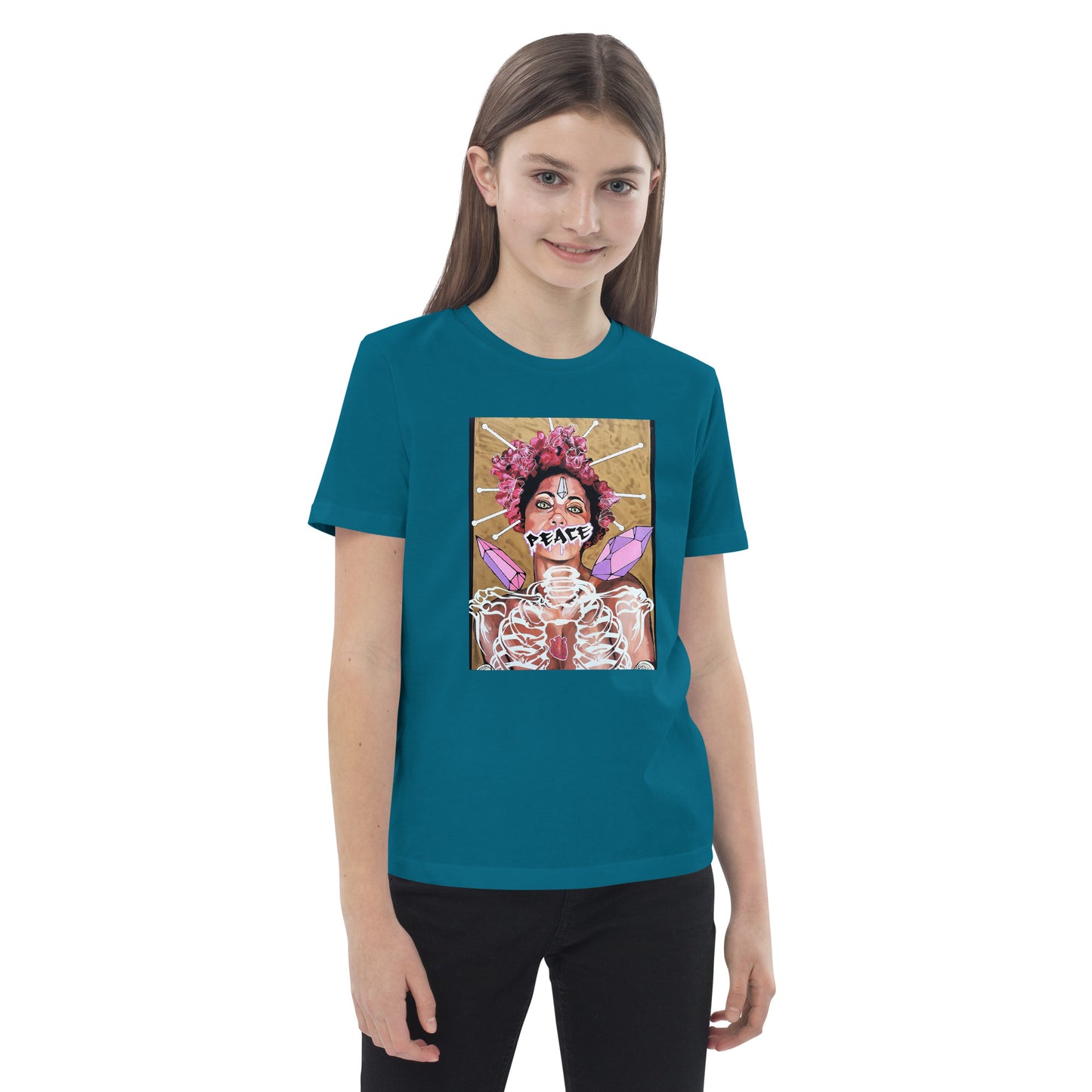 Bio-Baumwoll-T-Shirt für Kinder - Stanley Stella STTK909 PEACE