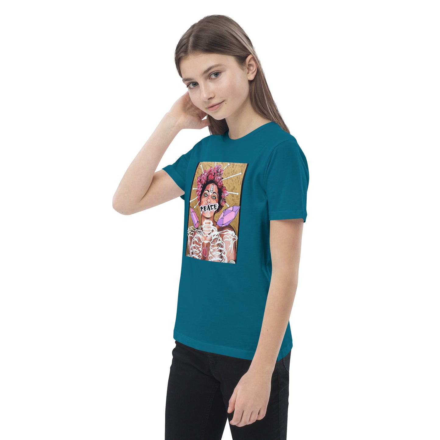 Bio-Baumwoll-T-Shirt für Kinder - Stanley Stella STTK909 PEACE