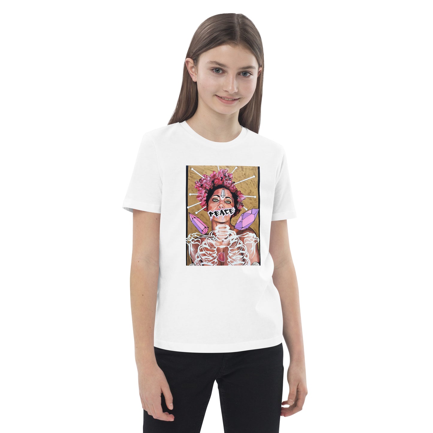 Bio-Baumwoll-T-Shirt für Kinder - Stanley Stella STTK909 PEACE