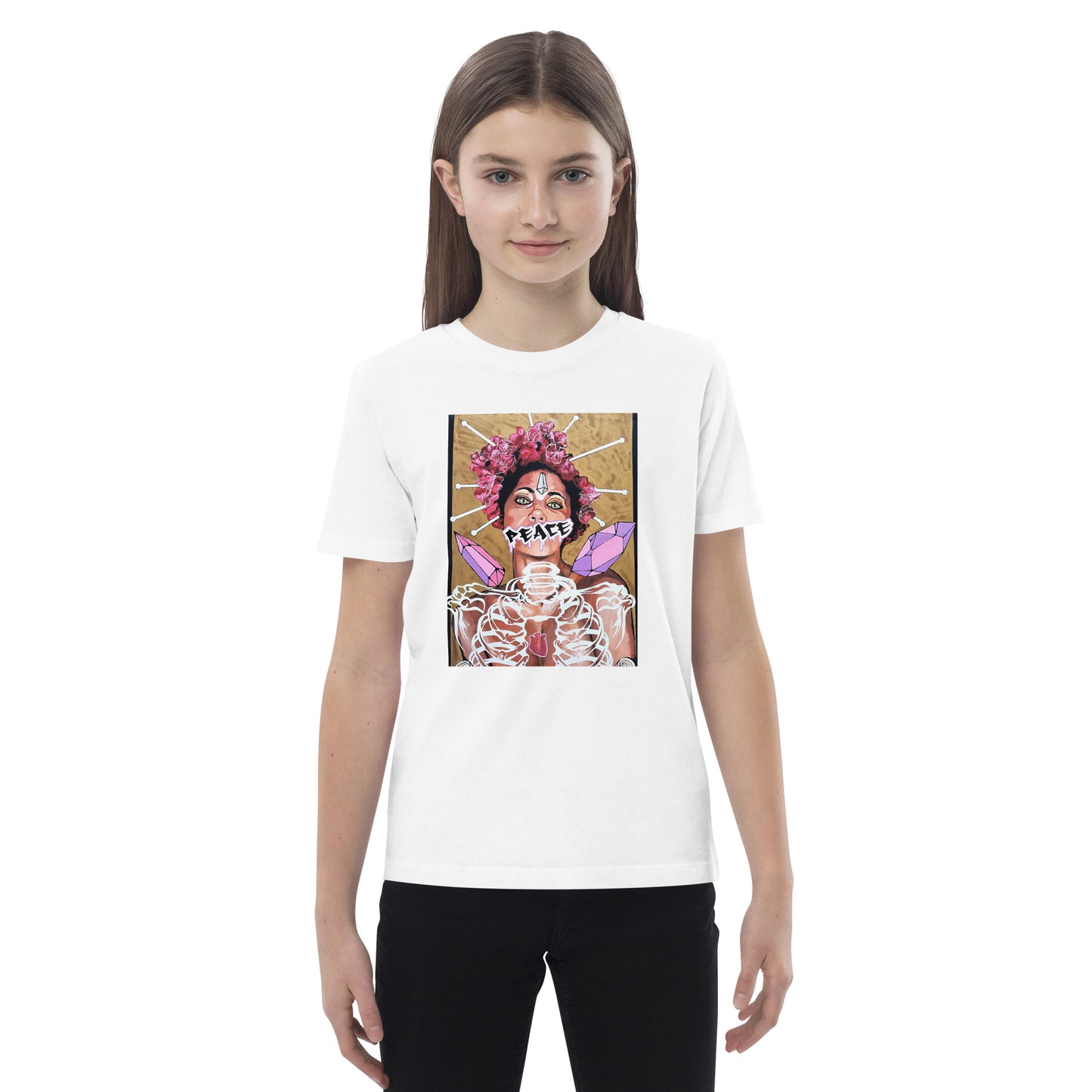 Bio-Baumwoll-T-Shirt für Kinder - Stanley Stella STTK909 PEACE