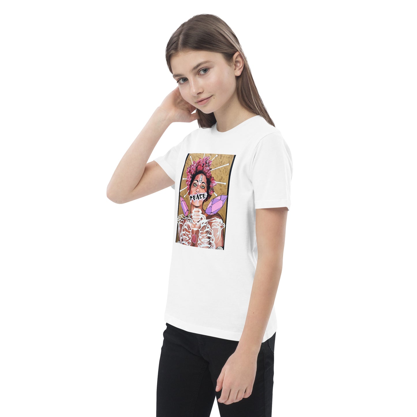 Bio-Baumwoll-T-Shirt für Kinder - Stanley Stella STTK909 PEACE