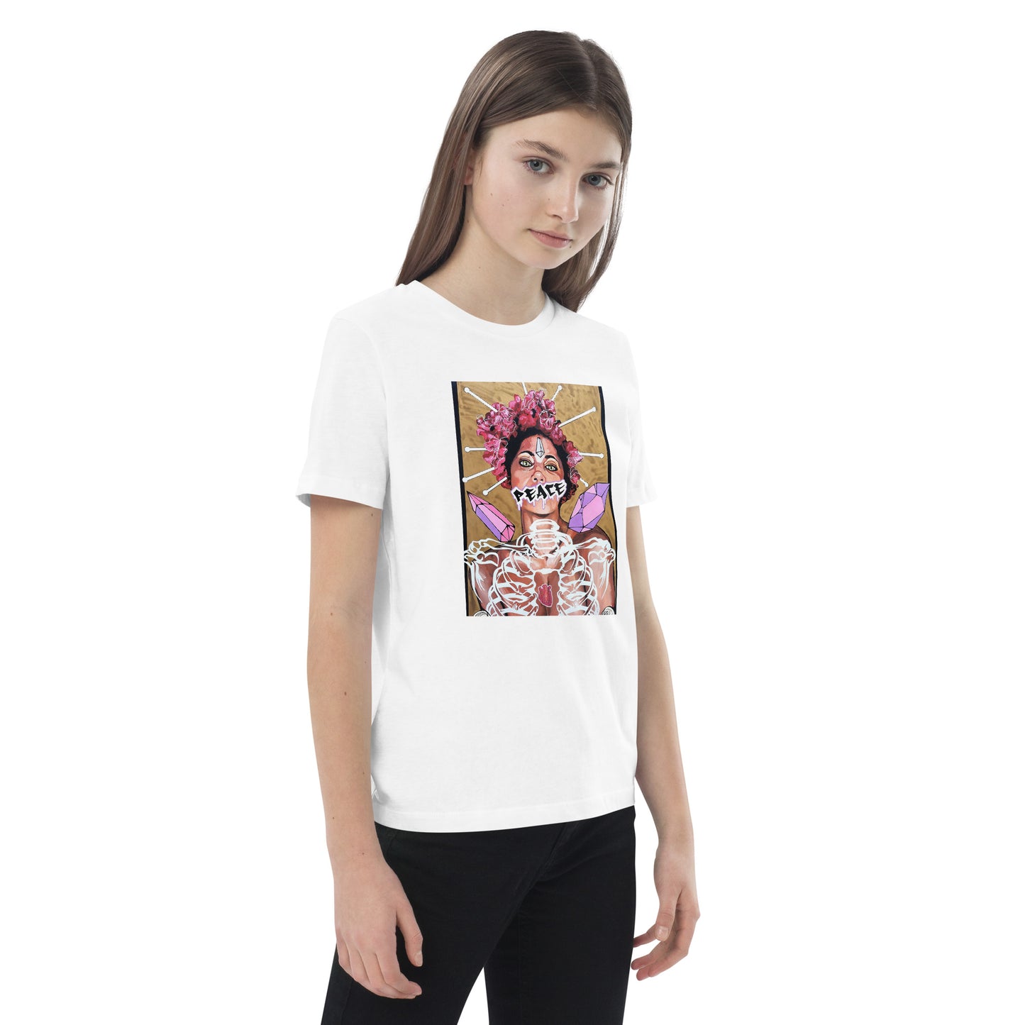 Bio-Baumwoll-T-Shirt für Kinder - Stanley Stella STTK909 PEACE