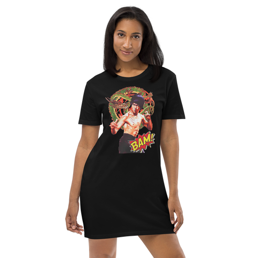 T-Shirt-Kleid aus organischer Baumwolle Bruce Lee