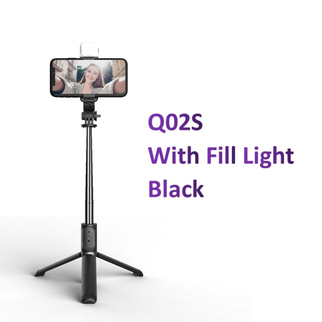 6 in 1 Wireless Bluetooth Selfie Stick faltbares Mini-Stativ mit Fülllicht-Shutter-Fernbedienung