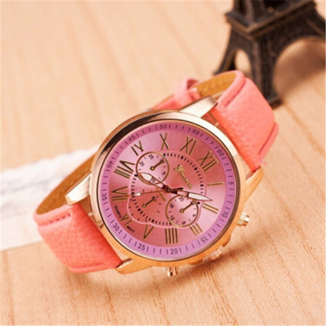 Fashion Frauen Luxus Quarzuhr Uhr