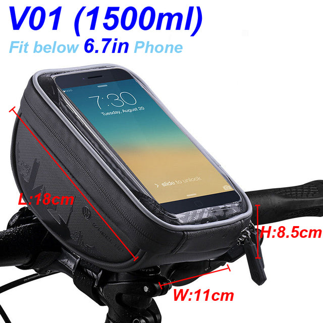 Fahrrad Tasche Rahmentasche Handy Halterung Fahrrad wasserdicht Oberrohrtasche