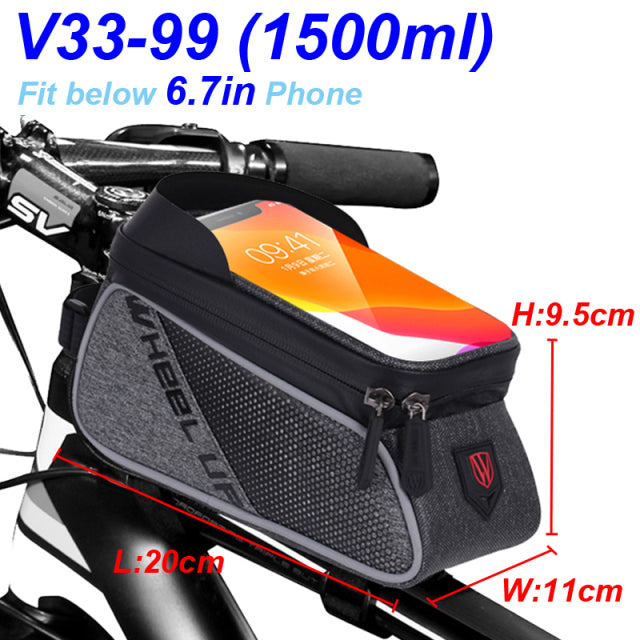 Fahrrad Tasche Rahmentasche Handy Halterung Fahrrad wasserdicht Oberrohrtasche