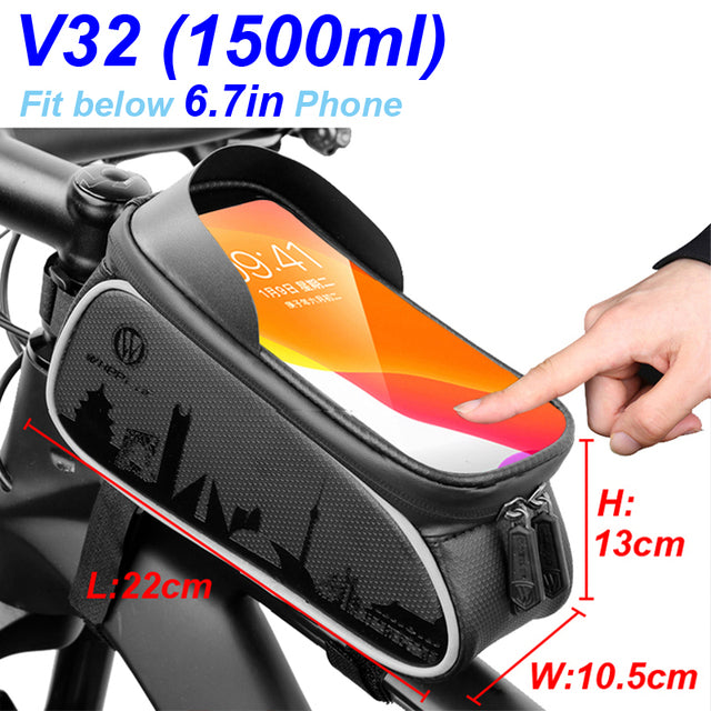 Fahrrad Tasche Rahmentasche Handy Halterung Fahrrad wasserdicht Oberrohrtasche