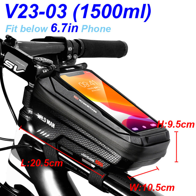Fahrrad Tasche Rahmentasche Handy Halterung Fahrrad wasserdicht Oberrohrtasche