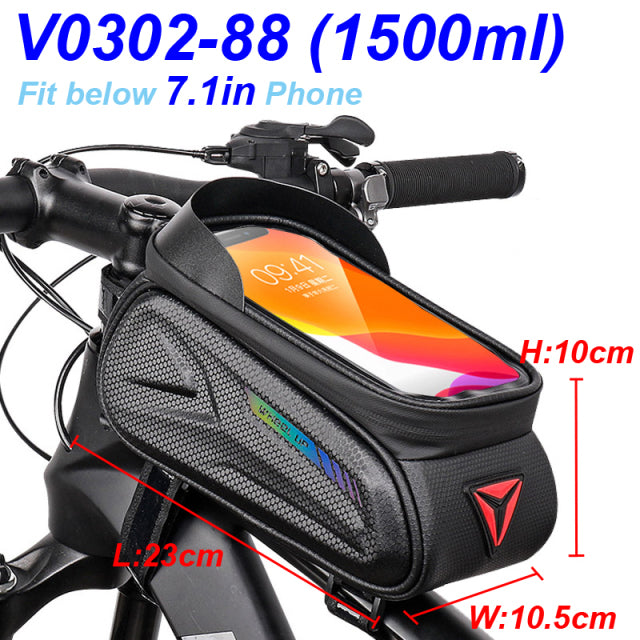 Fahrrad Tasche Rahmentasche Handy Halterung Fahrrad wasserdicht Oberrohrtasche