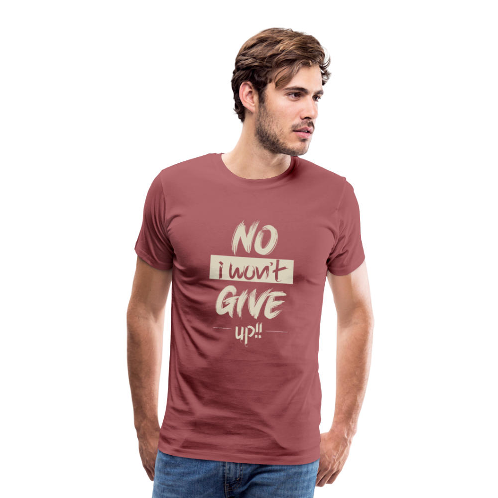 Men’s Premium T-Shirt - washed burgundy