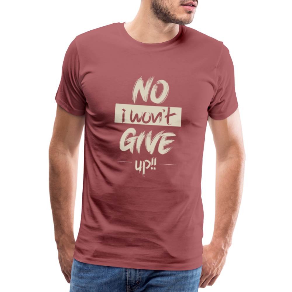 Men’s Premium T-Shirt - washed burgundy