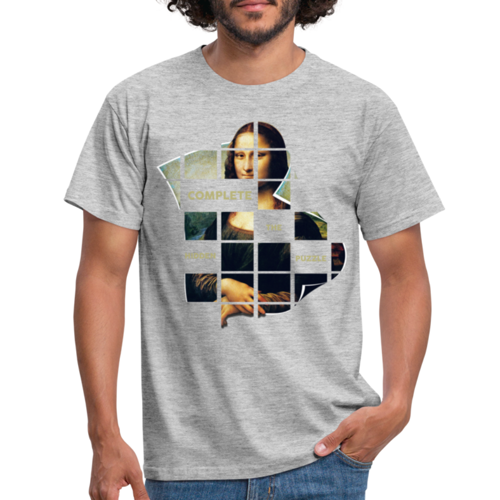 Puzzle - Männer T-Shirt - Grau meliert
