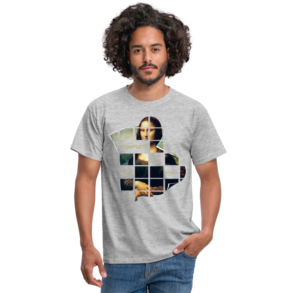 Puzzle - Männer T-Shirt - Grau meliert