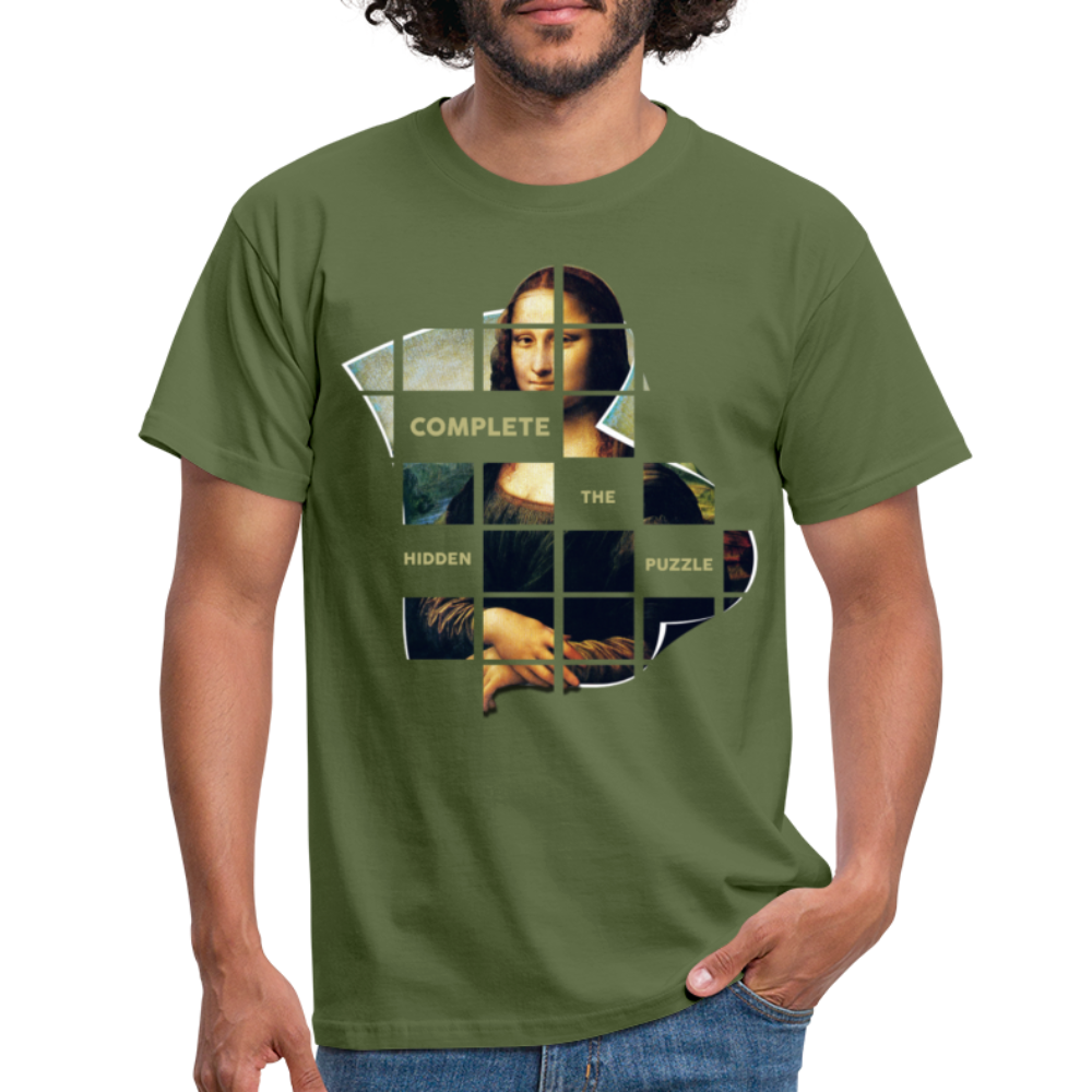 Puzzle - Männer T-Shirt - Militärgrün