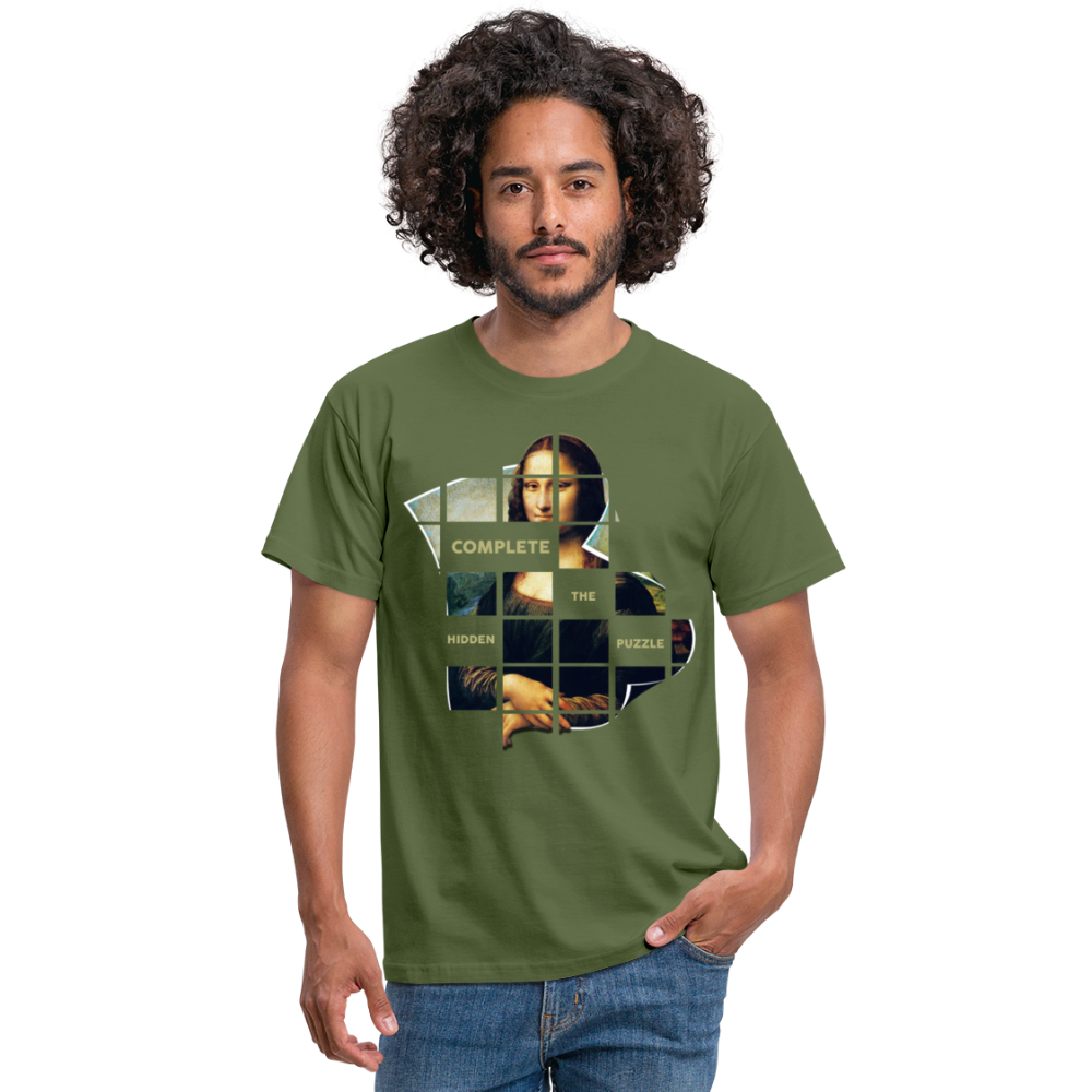 Puzzle - Männer T-Shirt - Militärgrün