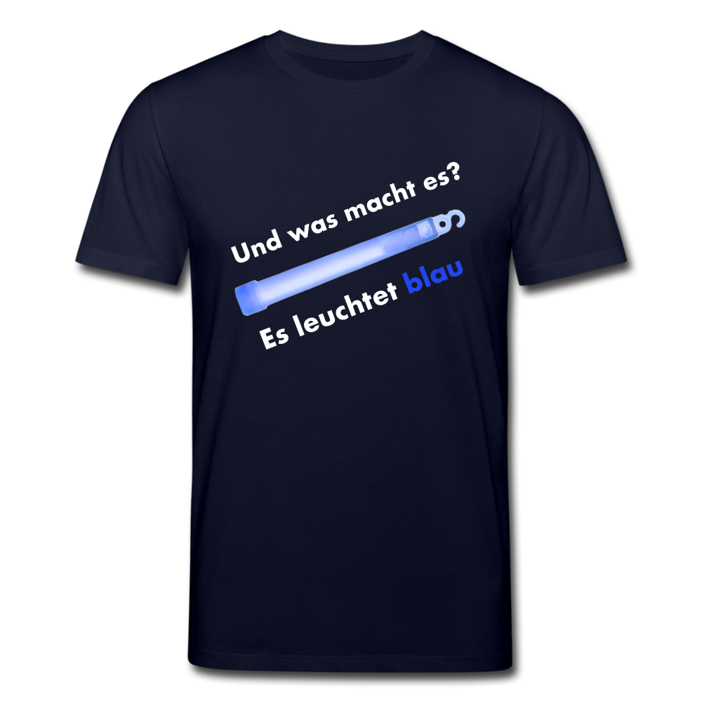 Männer Bio-T-Shirt von Stanley & Stella Es leuchtet blau - Navy