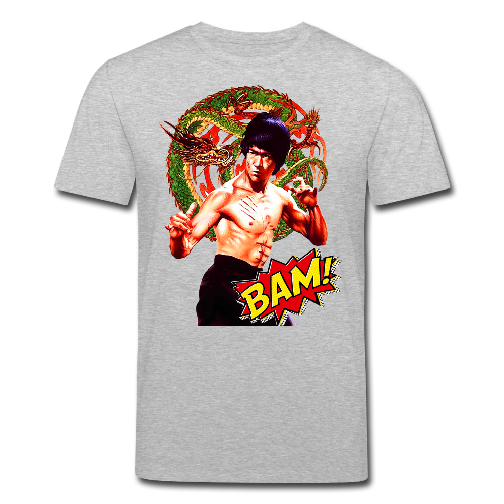 Männer Bio-T-Shirt von Stanley & Stella Bruce Lee - Grau meliert