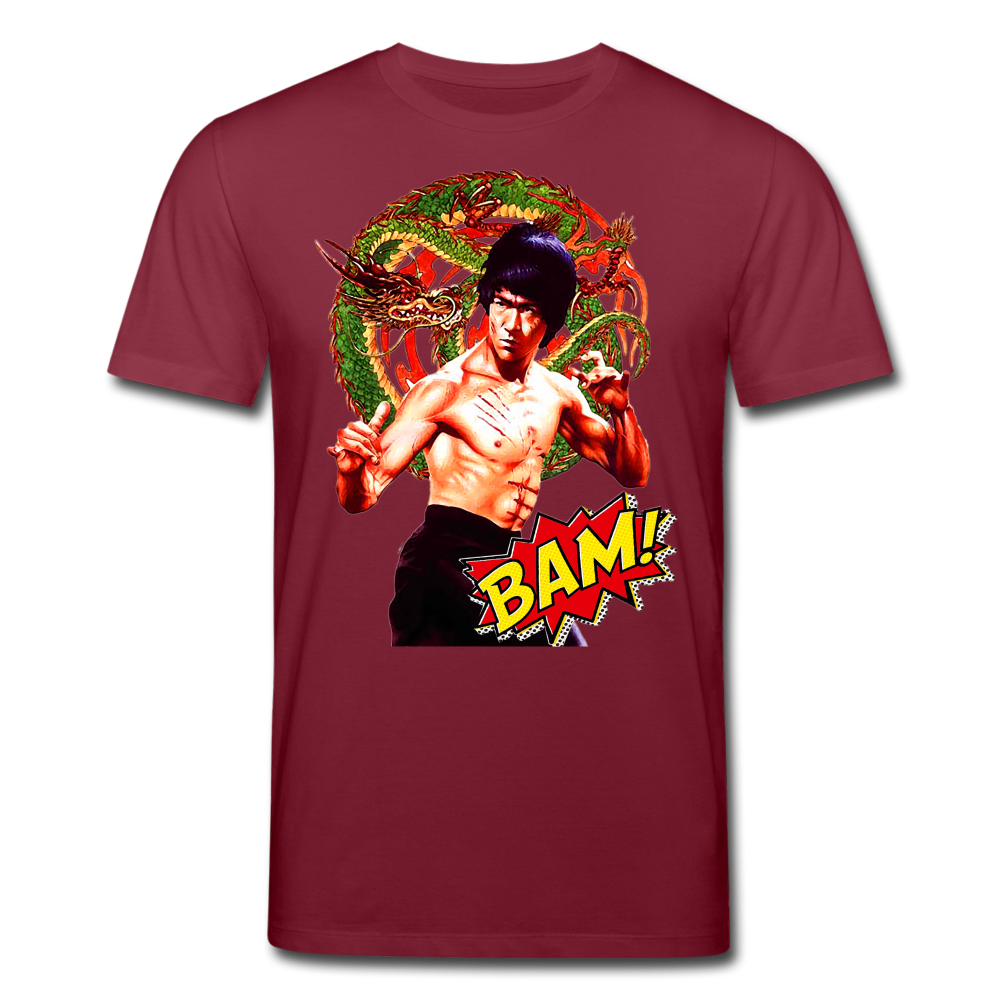 Männer Bio-T-Shirt von Stanley & Stella Bruce Lee - Burgunderrot