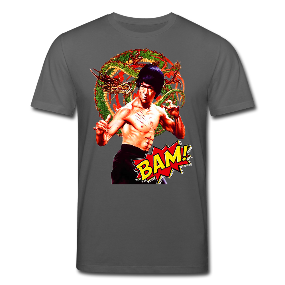 Männer Bio-T-Shirt von Stanley & Stella Bruce Lee - Anthrazit