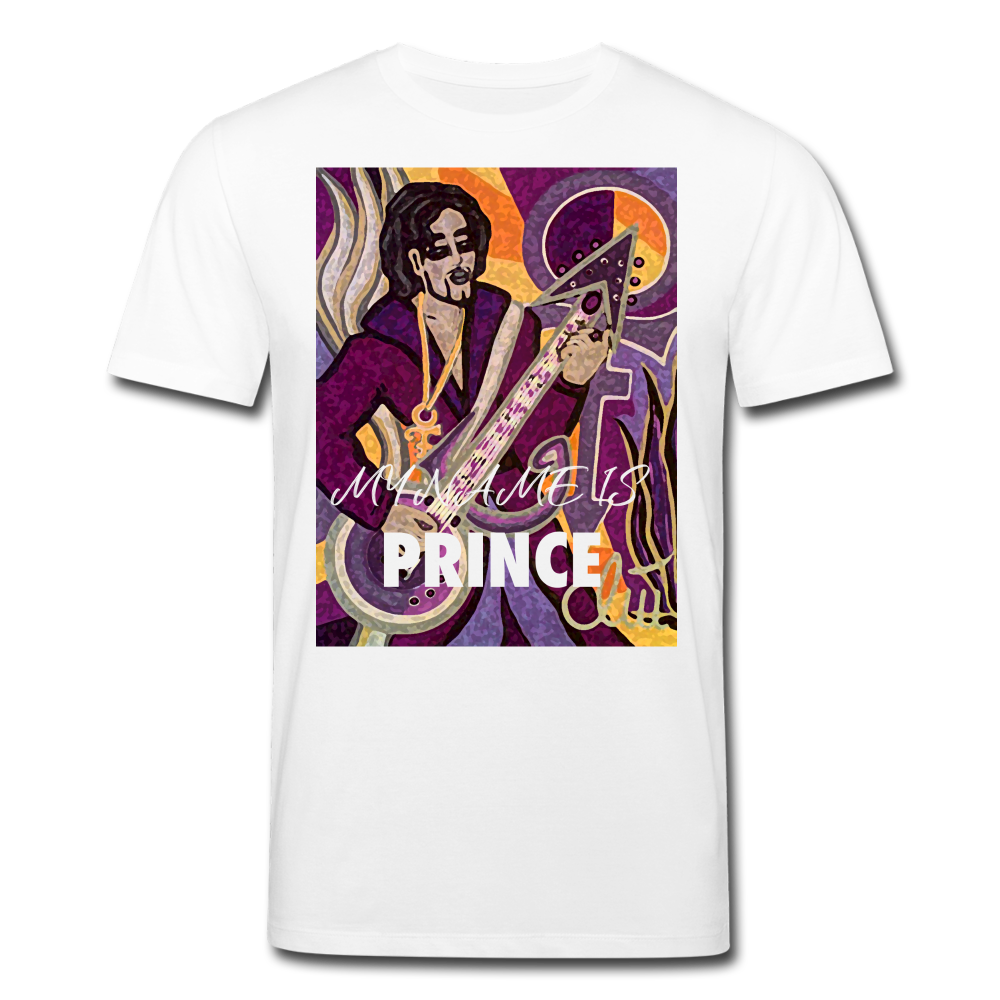 Männer Bio-T-Shirt von Stanley & Stella My Name is Prince - Weiß