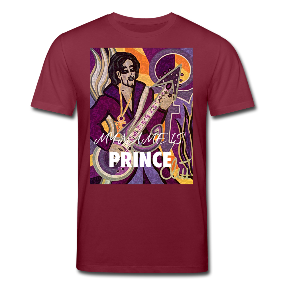 Männer Bio-T-Shirt von Stanley & Stella My Name is Prince - Burgunderrot