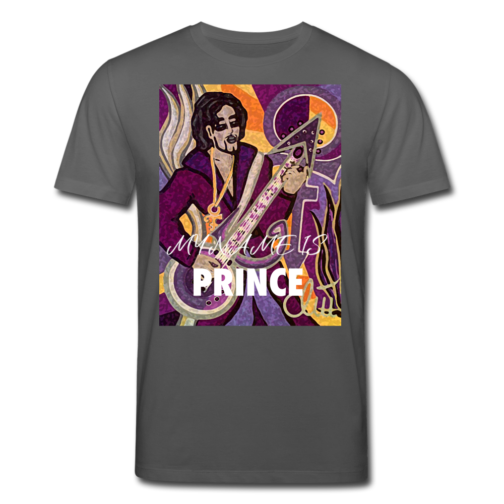Männer Bio-T-Shirt von Stanley & Stella My Name is Prince - Anthrazit