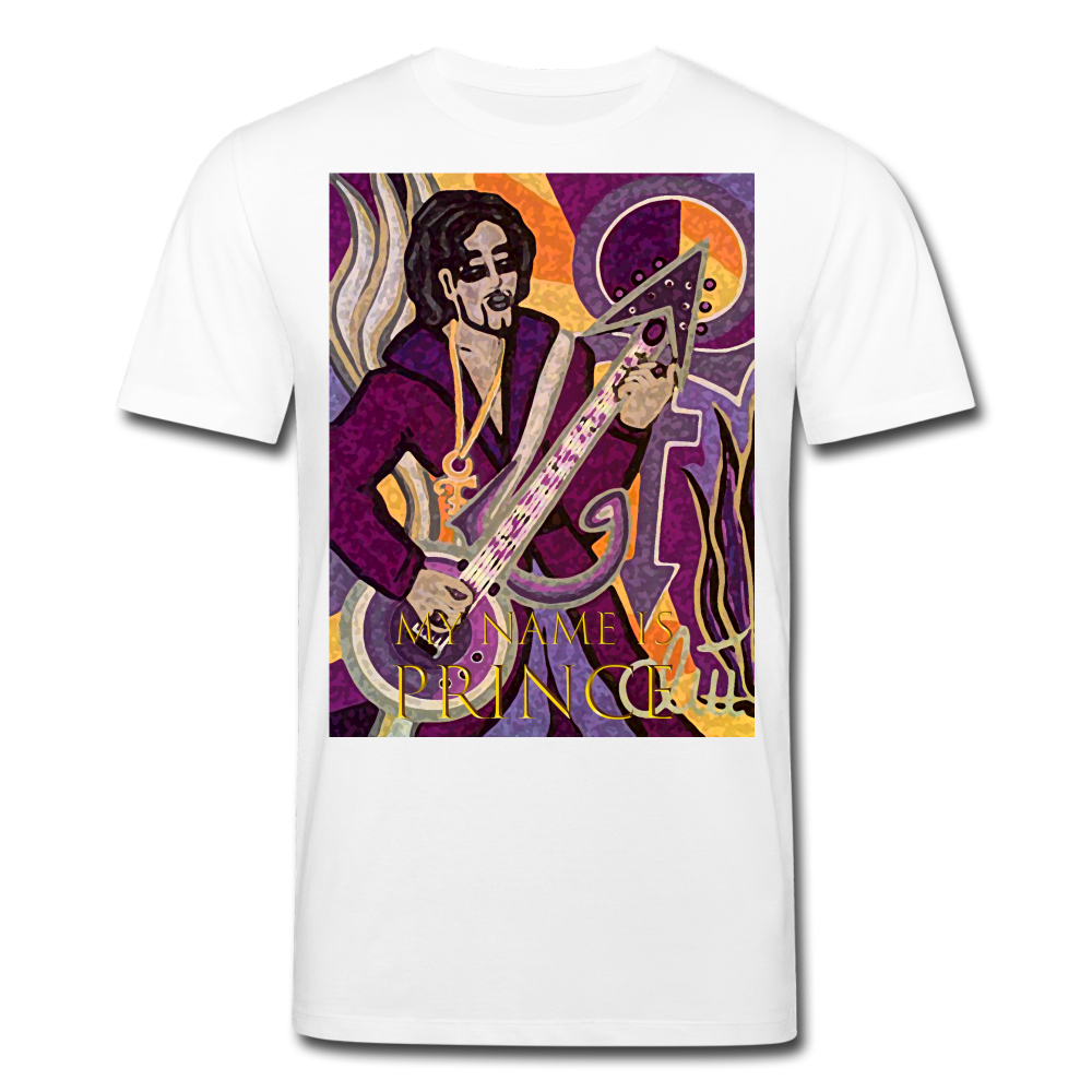 Männer Bio-T-Shirt von Stanley & Stella My Name is Prince - Weiß