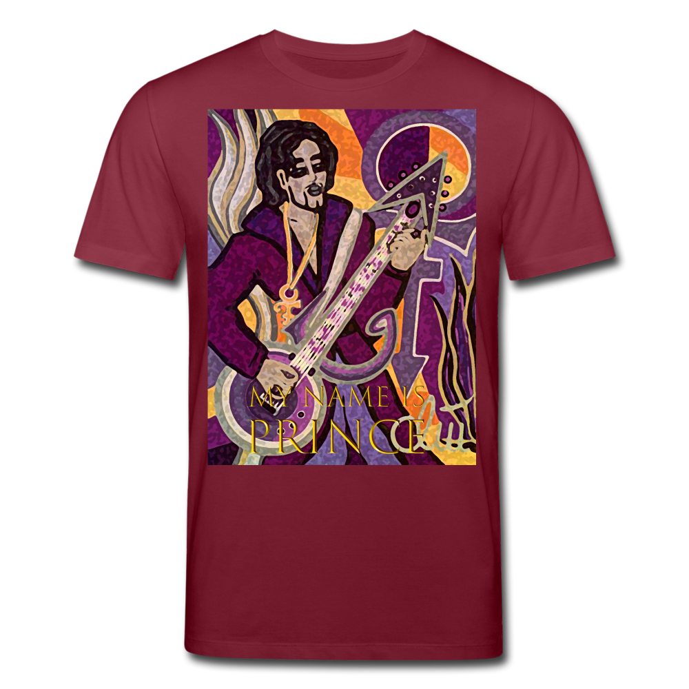Männer Bio-T-Shirt von Stanley & Stella My Name is Prince - Burgunderrot