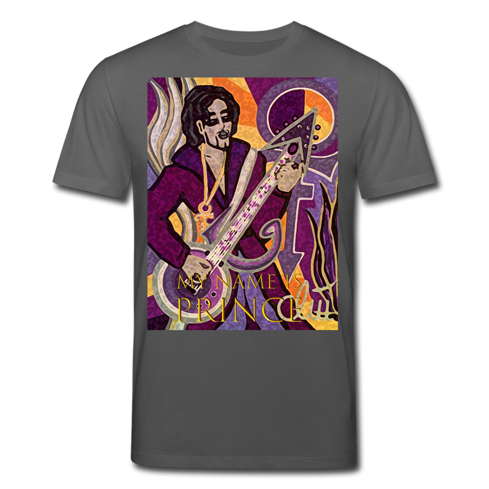Männer Bio-T-Shirt von Stanley & Stella My Name is Prince - Anthrazit
