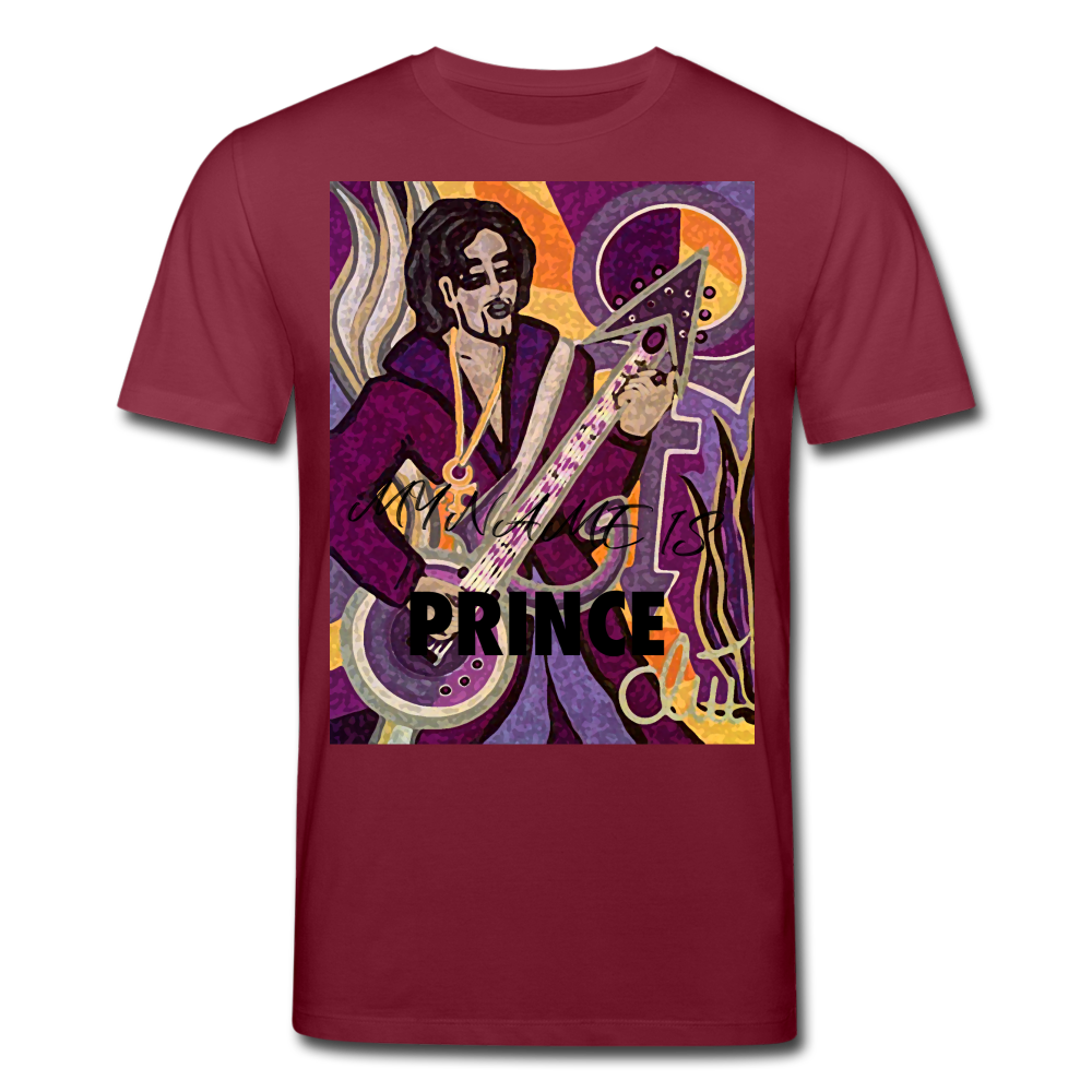 Männer Bio-T-Shirt von Stanley & Stella My Name is Prince - Burgunderrot
