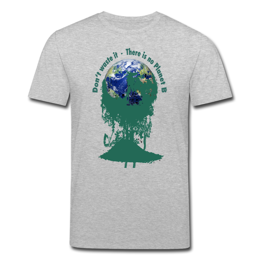 Männer Bio-T-Shirt von Stanley & Stella Don‘t waste it - There is no Planet B - Grau meliert