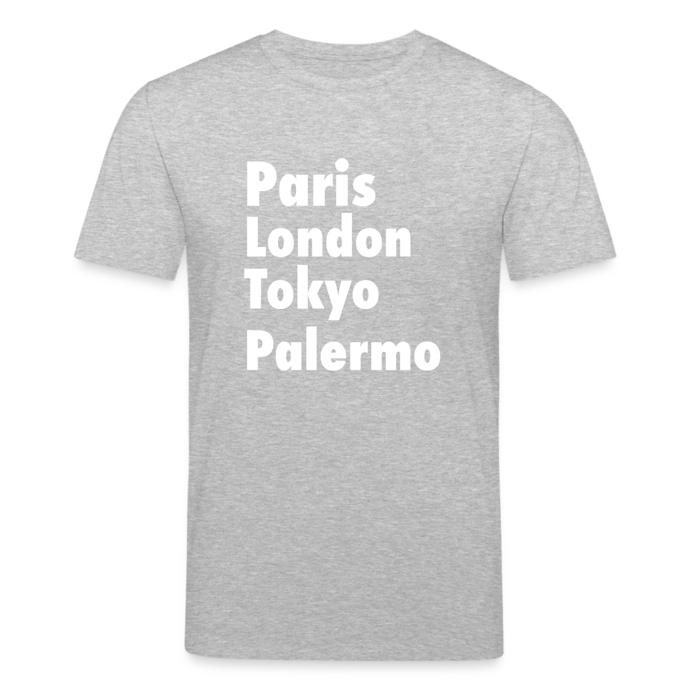 Männer Bio-T-Shirt von Stanley & Stella Paris London Palermo - Grau meliert