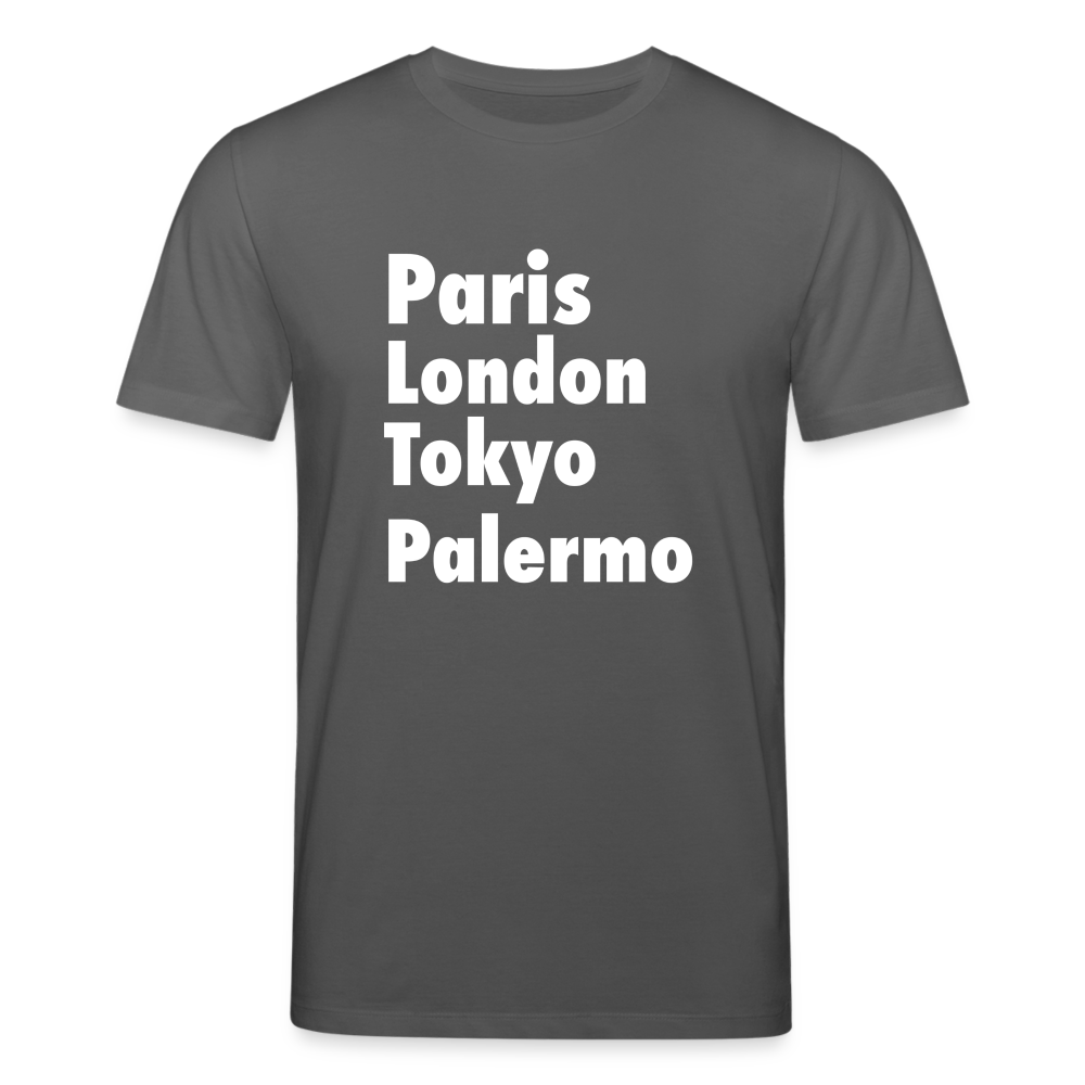 Männer Bio-T-Shirt von Stanley & Stella Paris London Palermo - Anthrazit