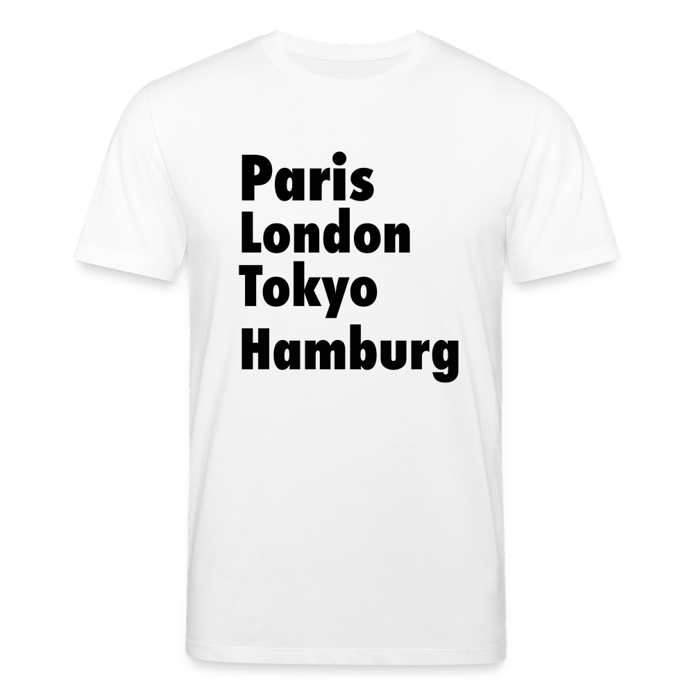 Männer Bio-T-Shirt von Stanley & Stella Paris London Hamburg - Weiß