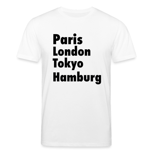 Männer Bio-T-Shirt von Stanley & Stella Paris London Hamburg - Weiß