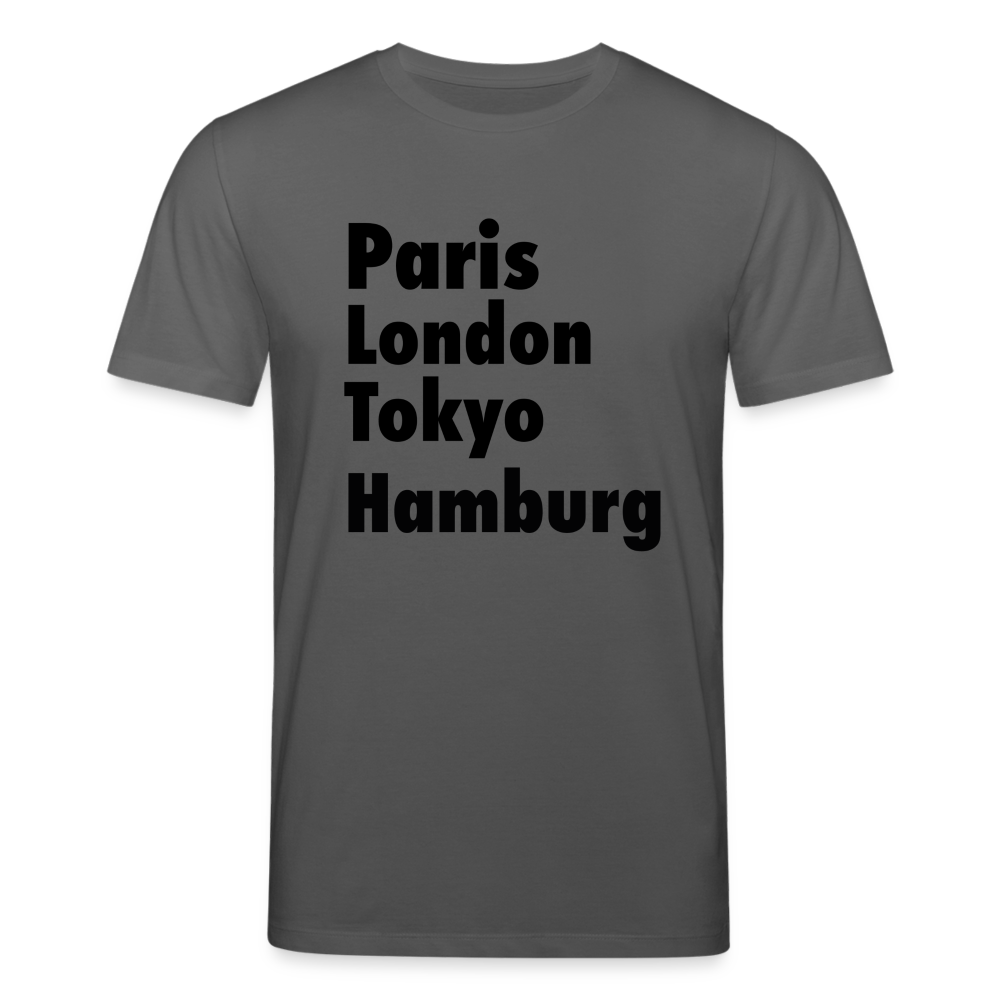 Männer Bio-T-Shirt von Stanley & Stella Paris London Hamburg - Anthrazit