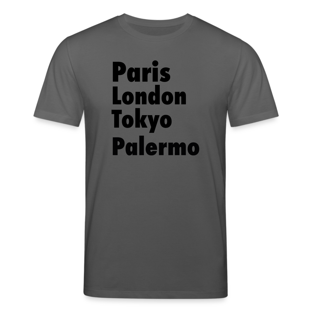 Männer Bio-T-Shirt von Stanley & Stella Paris London Palermo - Anthrazit