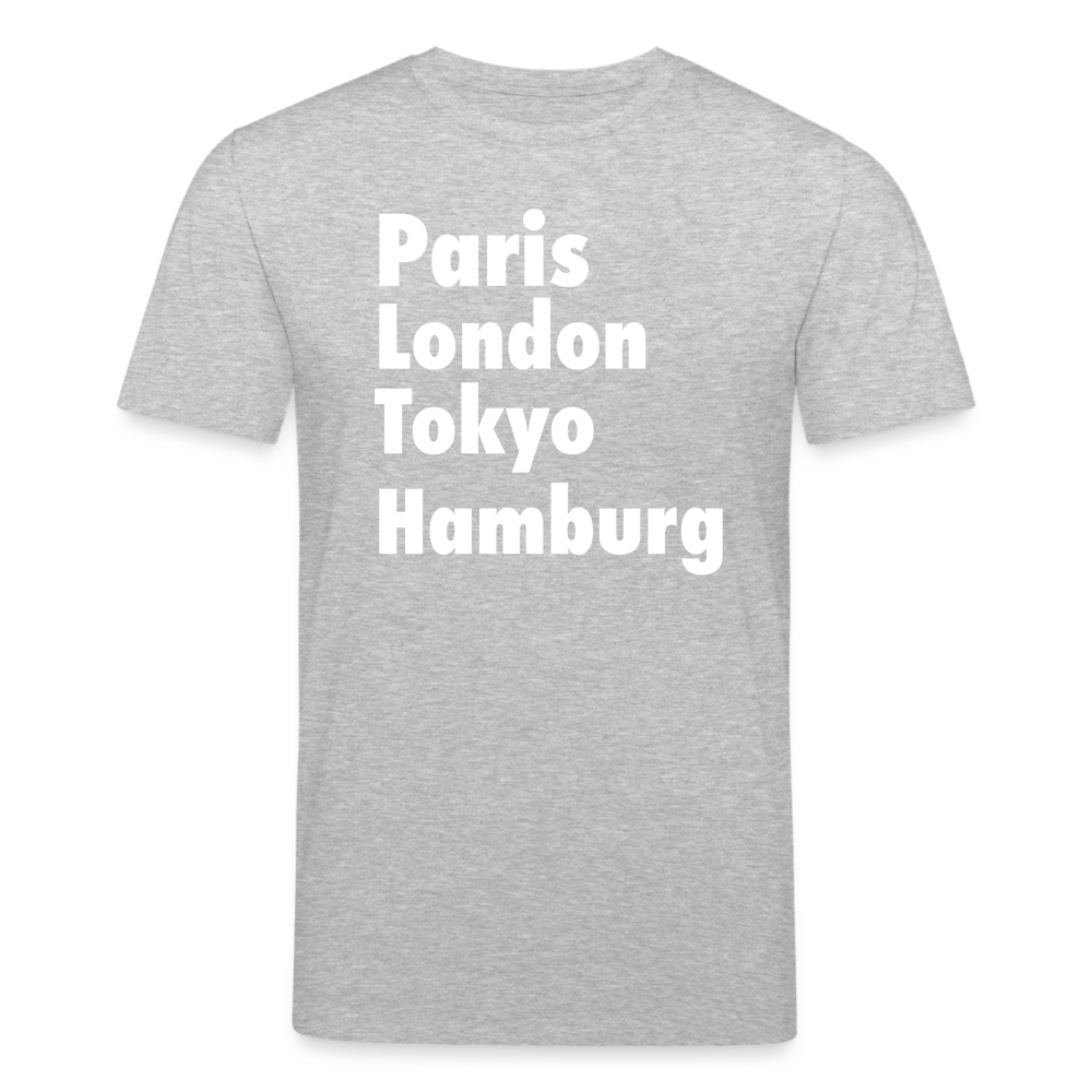 Männer Bio-T-Shirt von Stanley & Stella Paris London Hamburg - Grau meliert