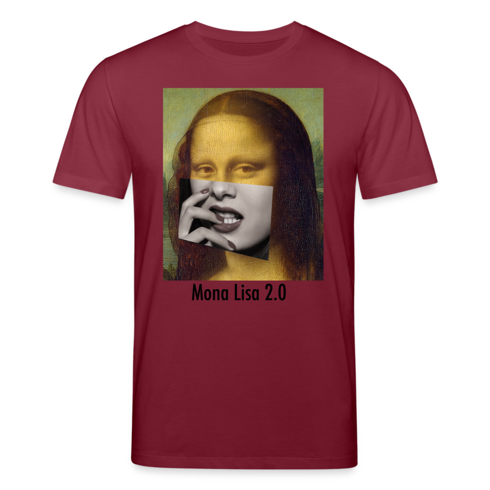 Männer Bio-T-Shirt von Stanley & Stella Mona Lisa 2.0 - Burgunderrot