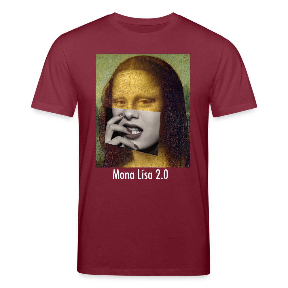 Männer Bio-T-Shirt von Stanley & Stella Mona Lisa 2.0 - Burgunderrot